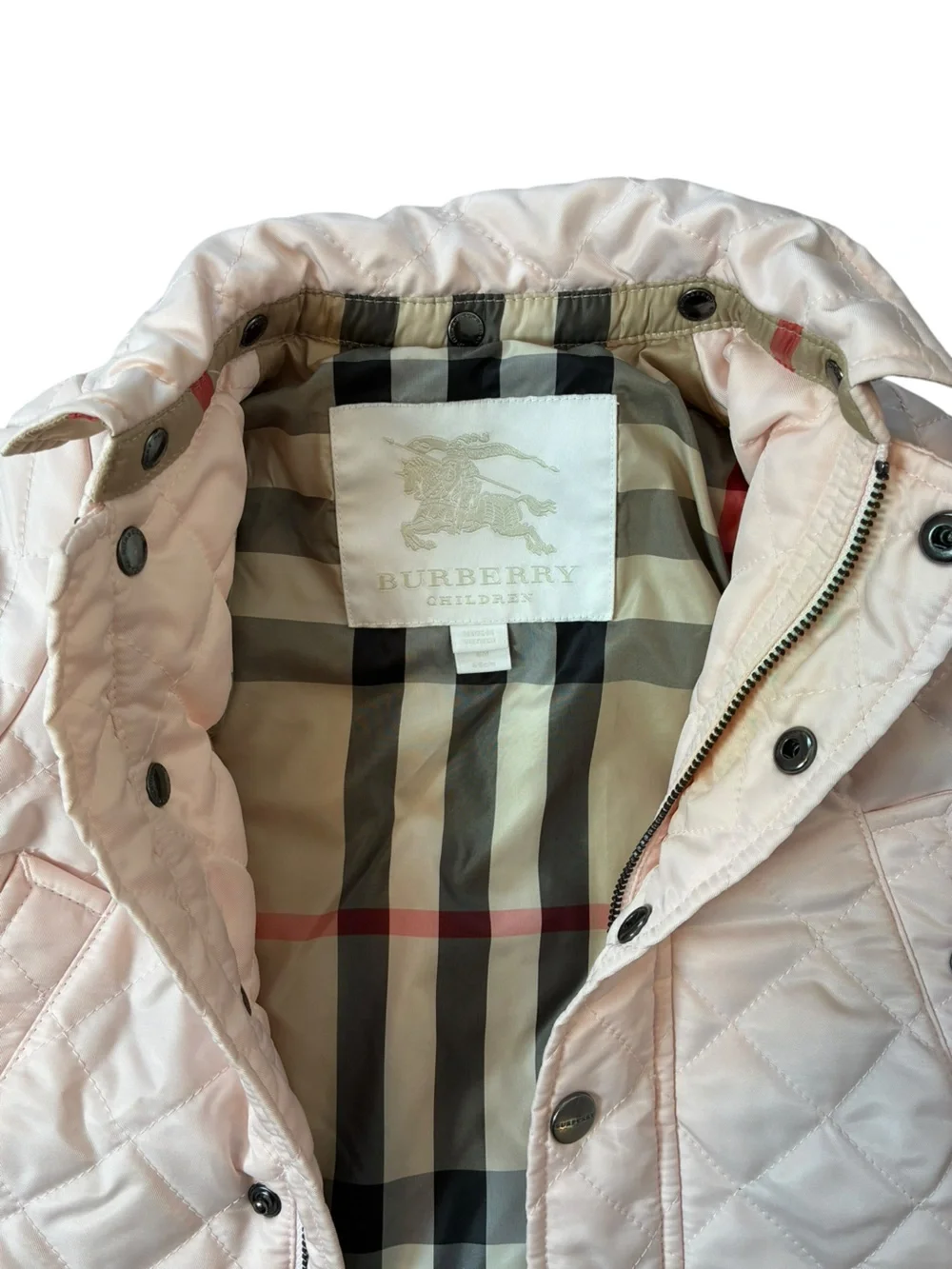 🎀 Burberry Pink Quilted Baby Jacket 6 Months